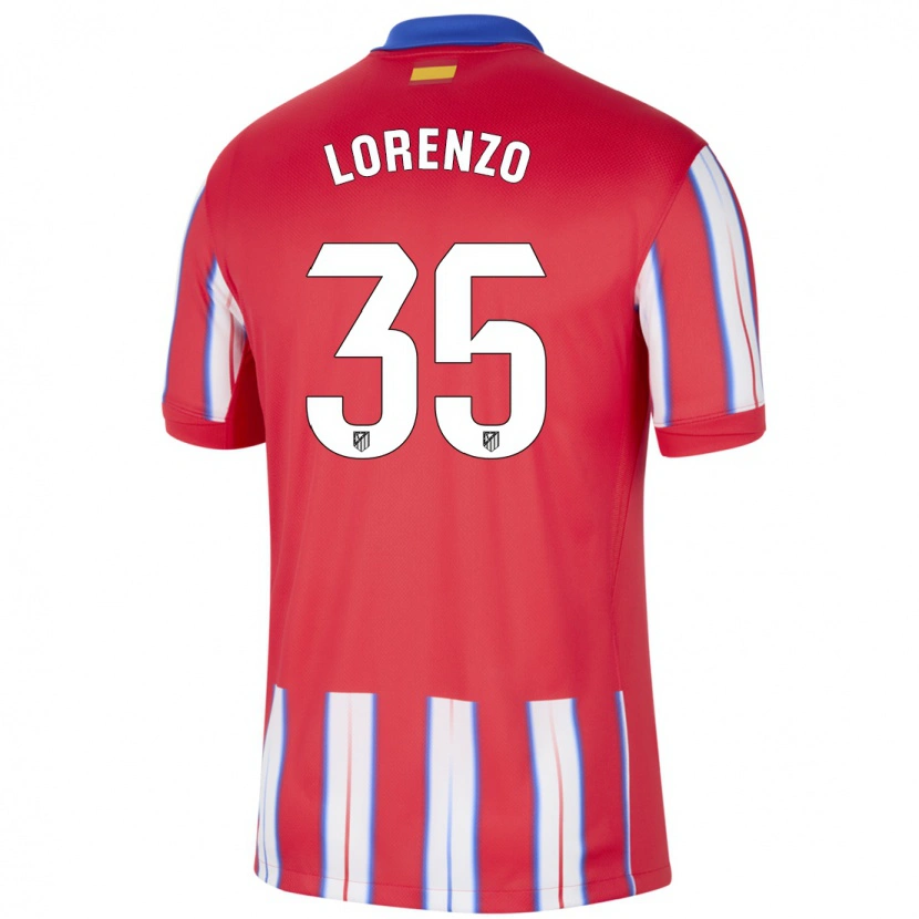 Danxen Heren Diego Lorenzo #35 Rood Wit Blauw Thuisshirt Thuistenue 2024/25 T-Shirt
