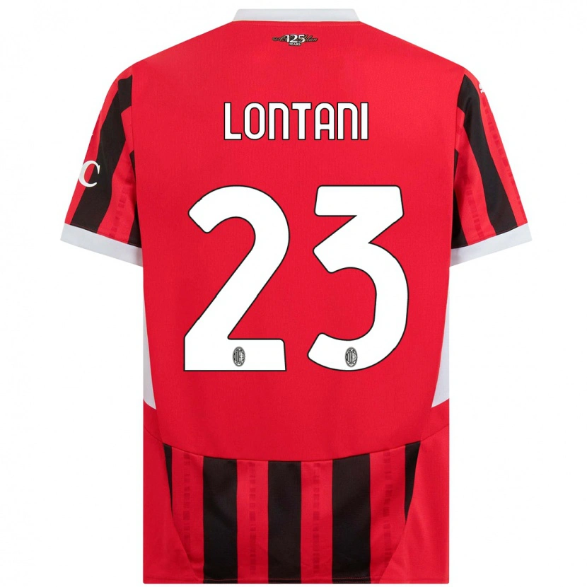 Danxen Heren Simone Lontani #23 Rood Zwart Thuisshirt Thuistenue 2024/25 T-Shirt