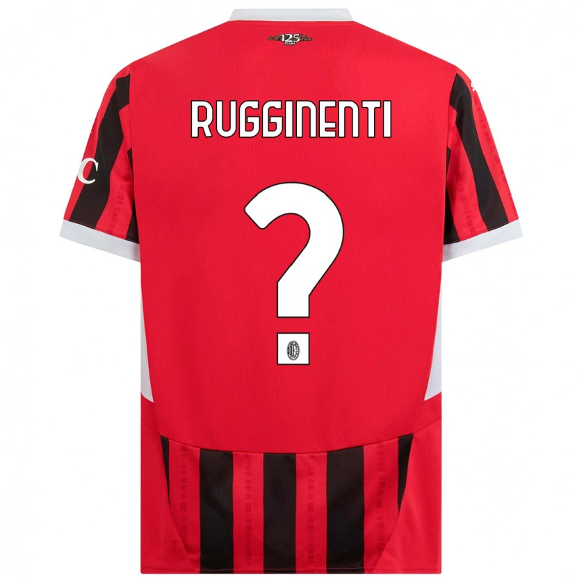 Danxen Heren Omar Rugginenti #0 Rood Zwart Thuisshirt Thuistenue 2024/25 T-Shirt