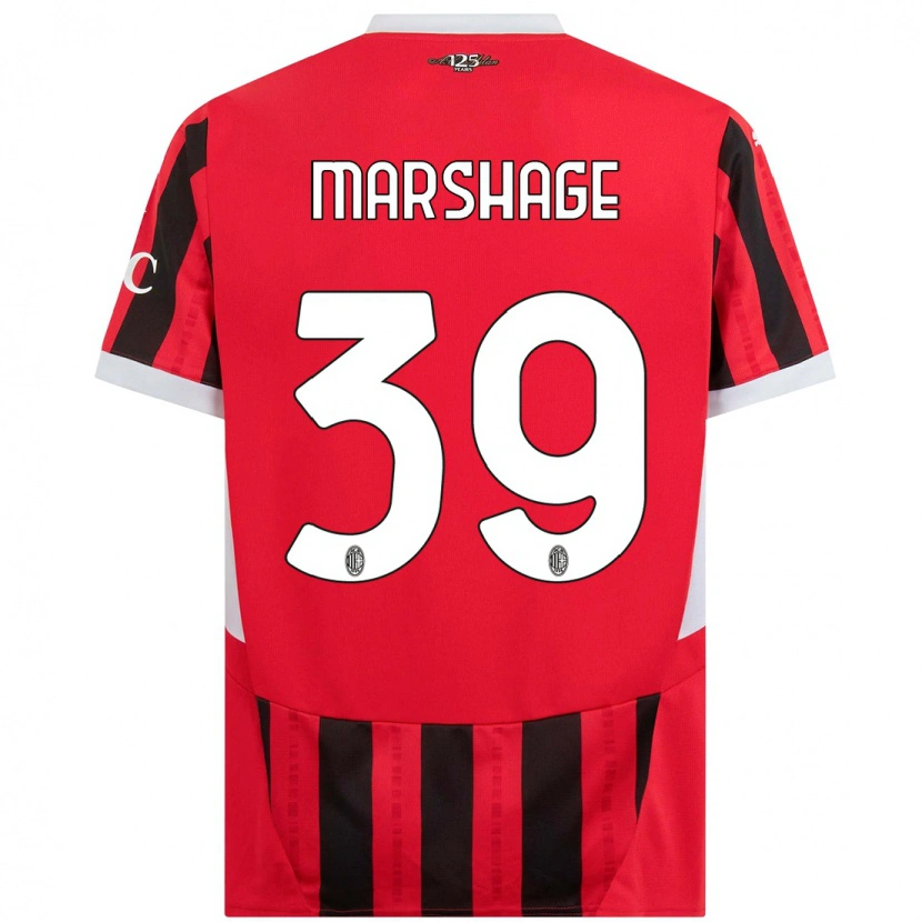 Danxen Heren Wilgot Marshage #39 Rood Zwart Thuisshirt Thuistenue 2024/25 T-Shirt