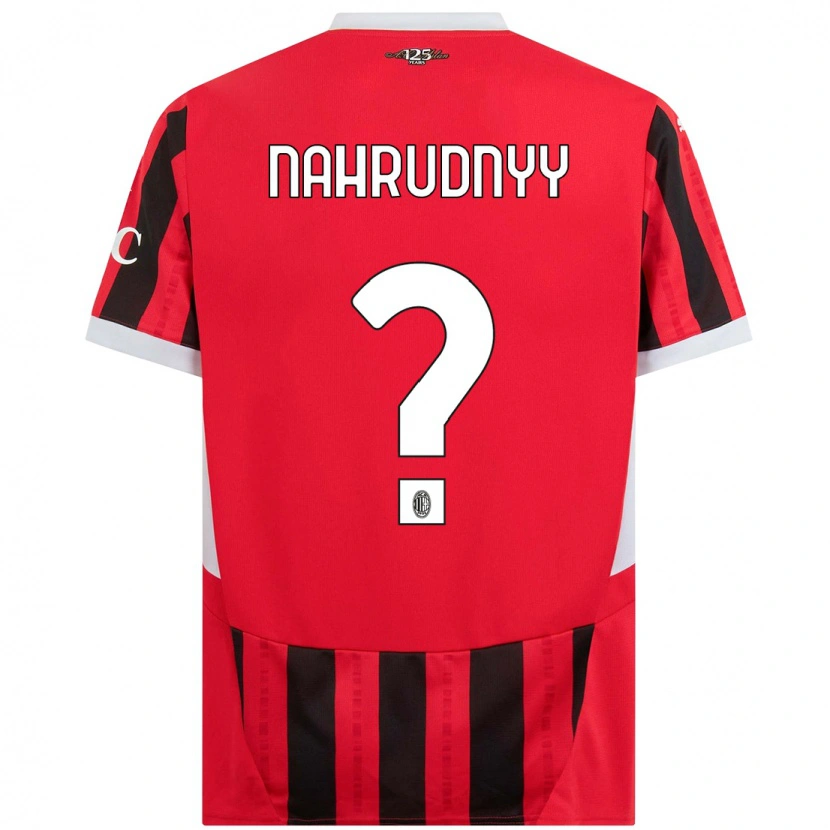 Danxen Heren Vladislav Nahrudnyy #0 Rood Zwart Thuisshirt Thuistenue 2024/25 T-Shirt