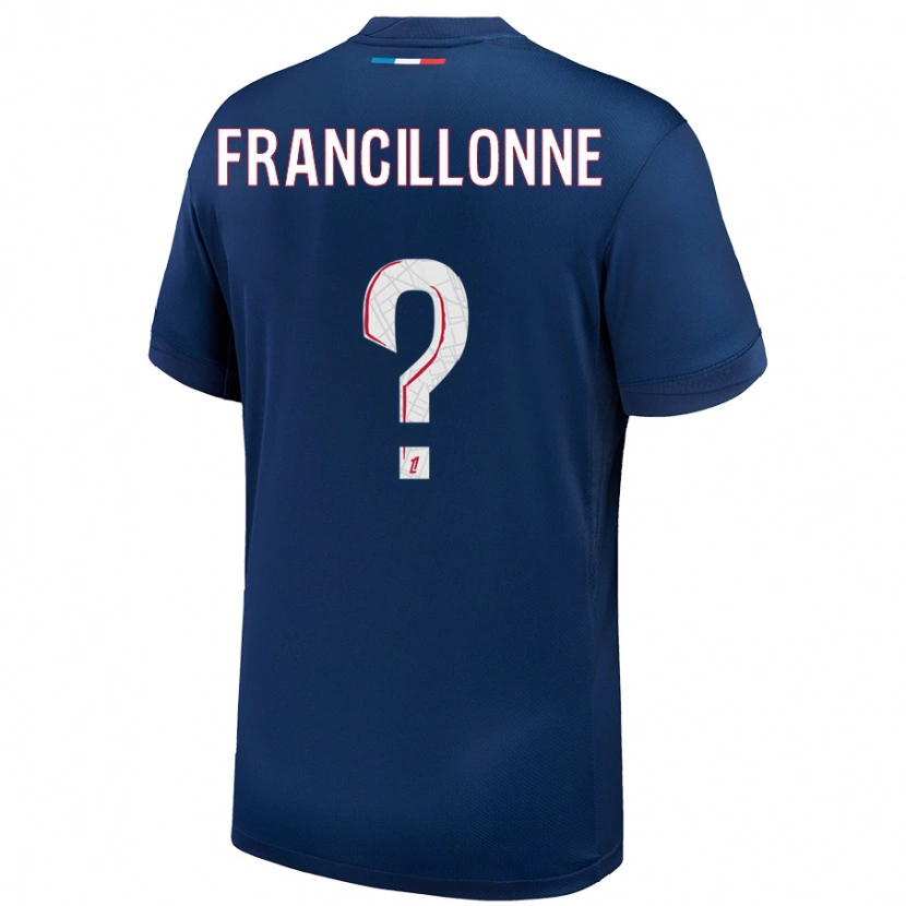 Danxen Heren Bryan Francillonne #0 Marineblauw Wit Thuisshirt Thuistenue 2024/25 T-Shirt
