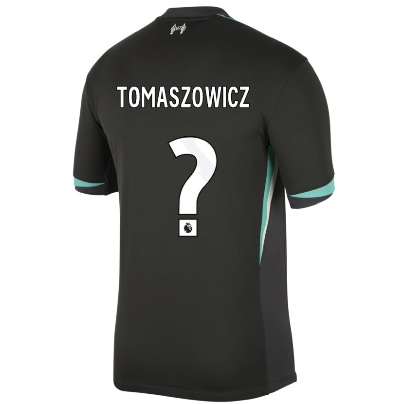 Danxen Heren Aiden Tomaszowicz #0 Zwart Antraciet Wit Uitshirt Uittenue 2024/25 T-Shirt