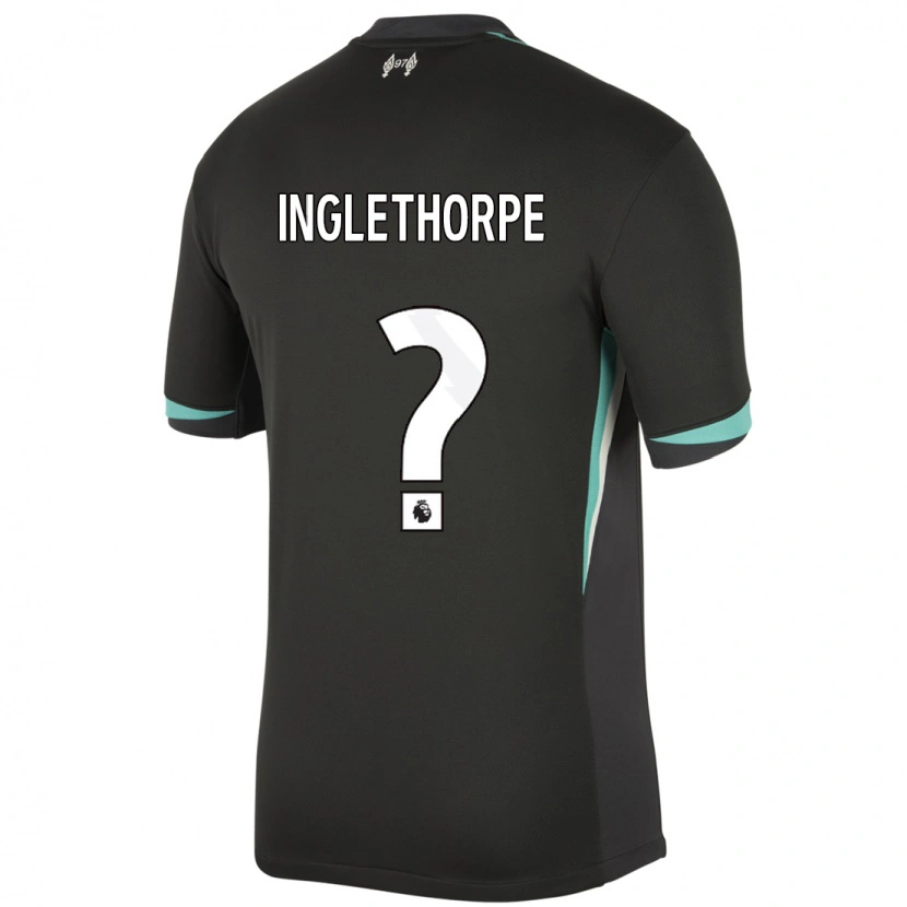 Danxen Heren Finn Inglethorpe #0 Zwart Antraciet Wit Uitshirt Uittenue 2024/25 T-Shirt