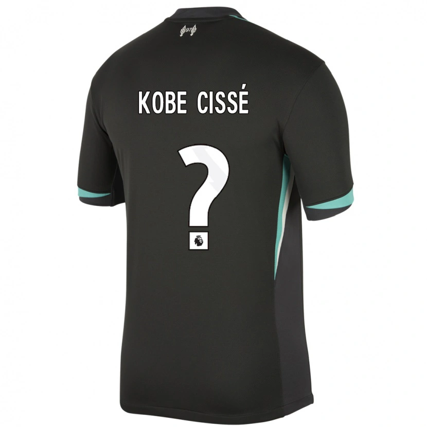 Danxen Heren Prince Kobe Cissé #0 Zwart Antraciet Wit Uitshirt Uittenue 2024/25 T-Shirt