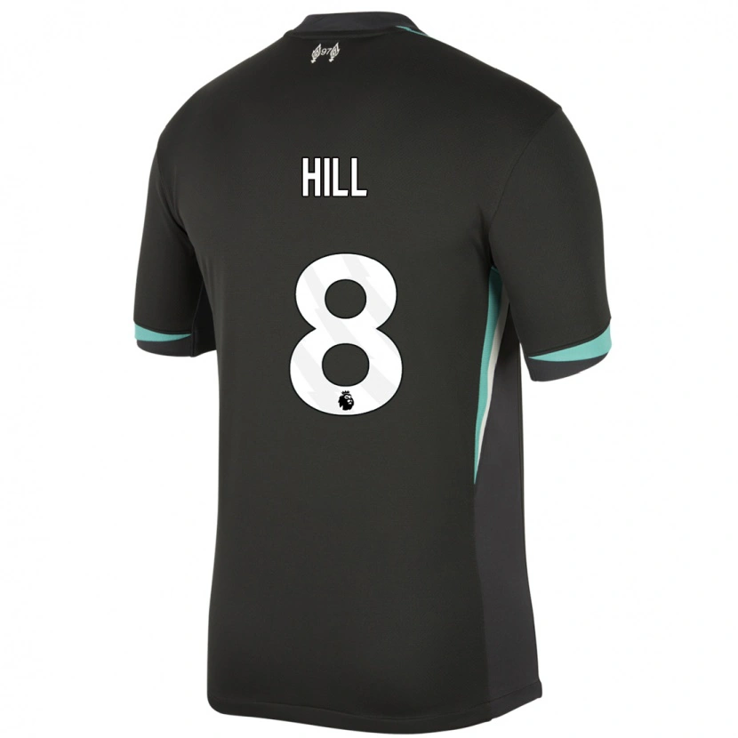 Danxen Heren Tom Hill #8 Zwart Antraciet Wit Uitshirt Uittenue 2024/25 T-Shirt
