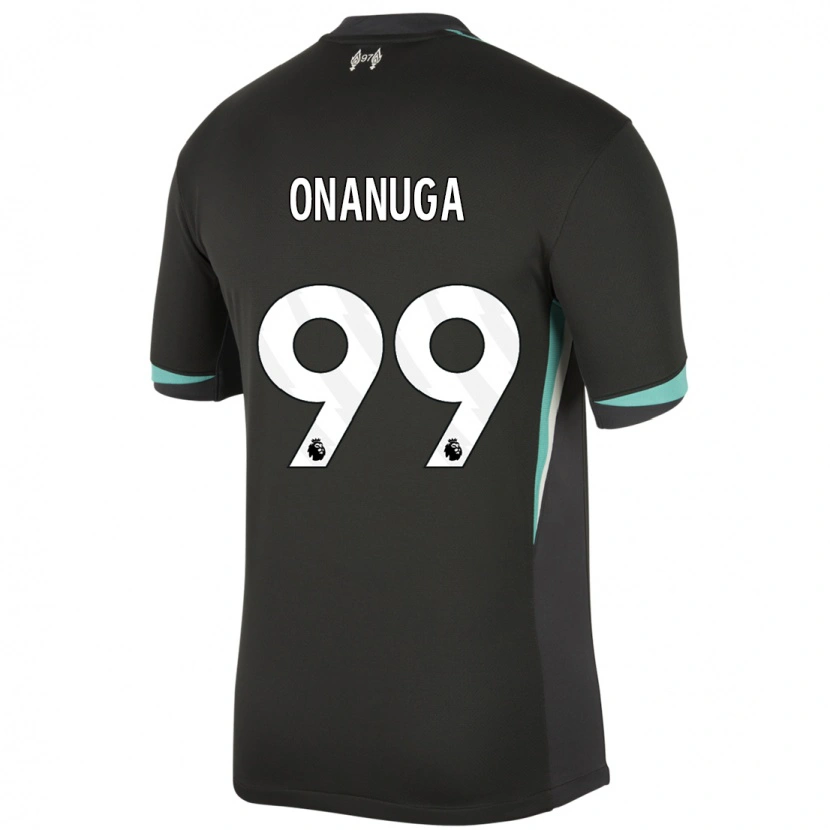 Danxen Heren Fola Onanuga #99 Zwart Antraciet Wit Uitshirt Uittenue 2024/25 T-Shirt