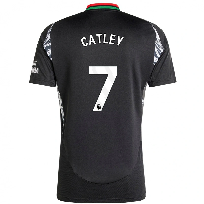 Danxen Heren Stephanie Catley #7 Zwart Uitshirt Uittenue 2024/25 T-Shirt