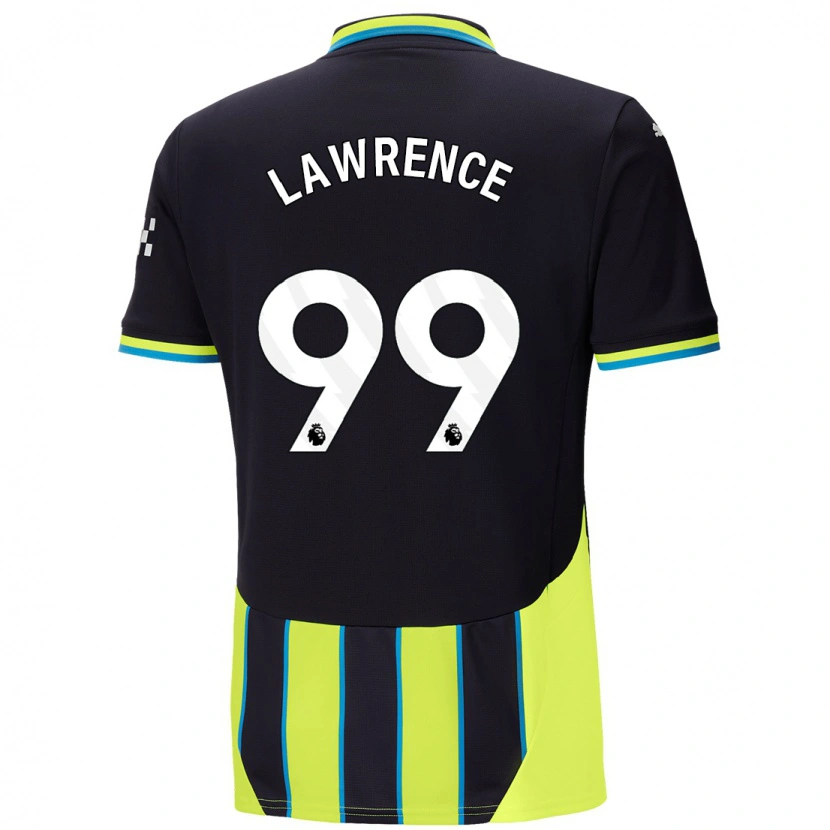 Danxen Heren Emilio Lawrence #99 Blauw Geel Uitshirt Uittenue 2024/25 T-Shirt