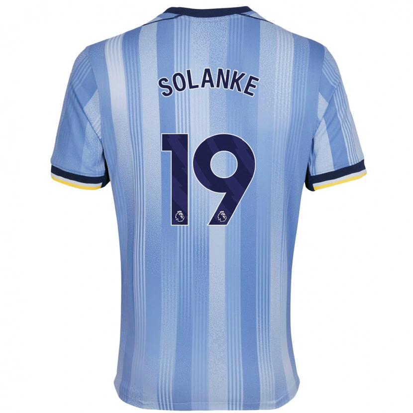 Danxen Heren Dominic Solanke #19 Lichtblauw Uitshirt Uittenue 2024/25 T-Shirt