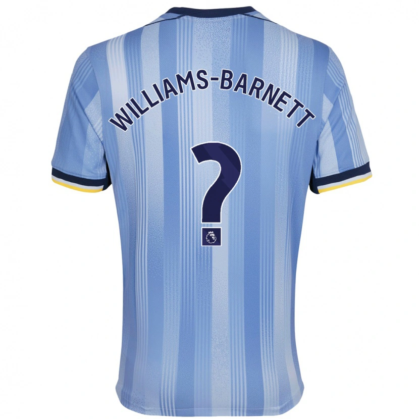 Danxen Heren Lucá Williams-Barnett #0 Lichtblauw Uitshirt Uittenue 2024/25 T-Shirt