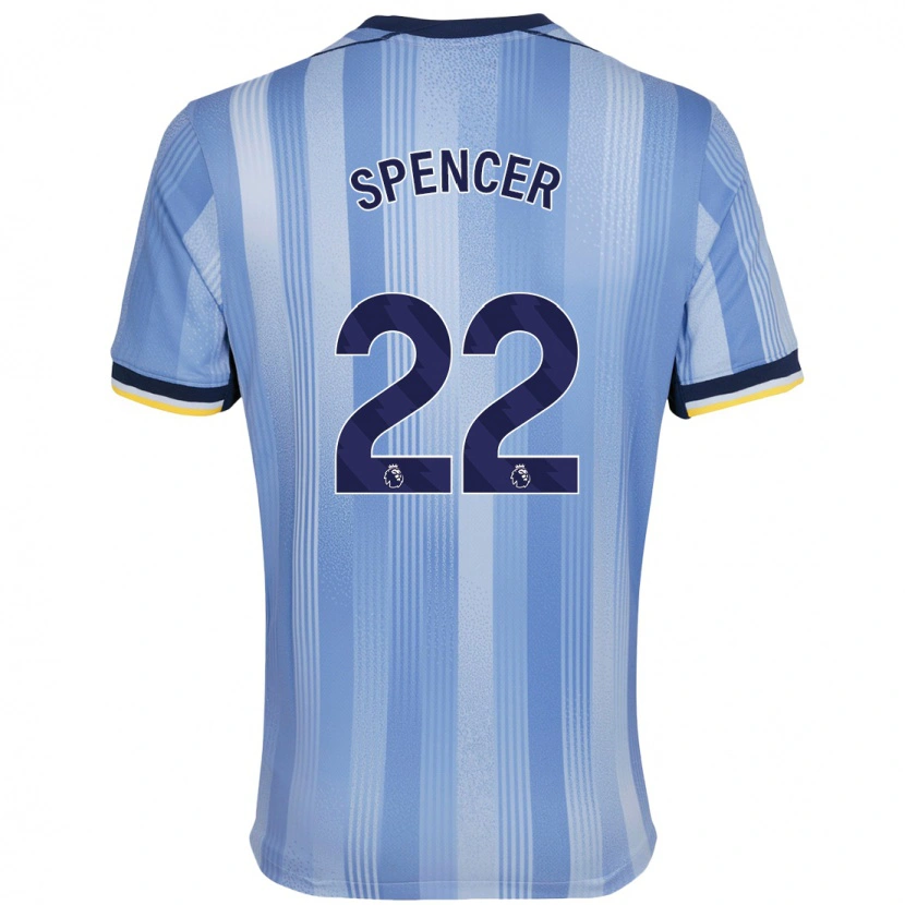 Danxen Heren Rebecca Spencer #22 Lichtblauw Uitshirt Uittenue 2024/25 T-Shirt