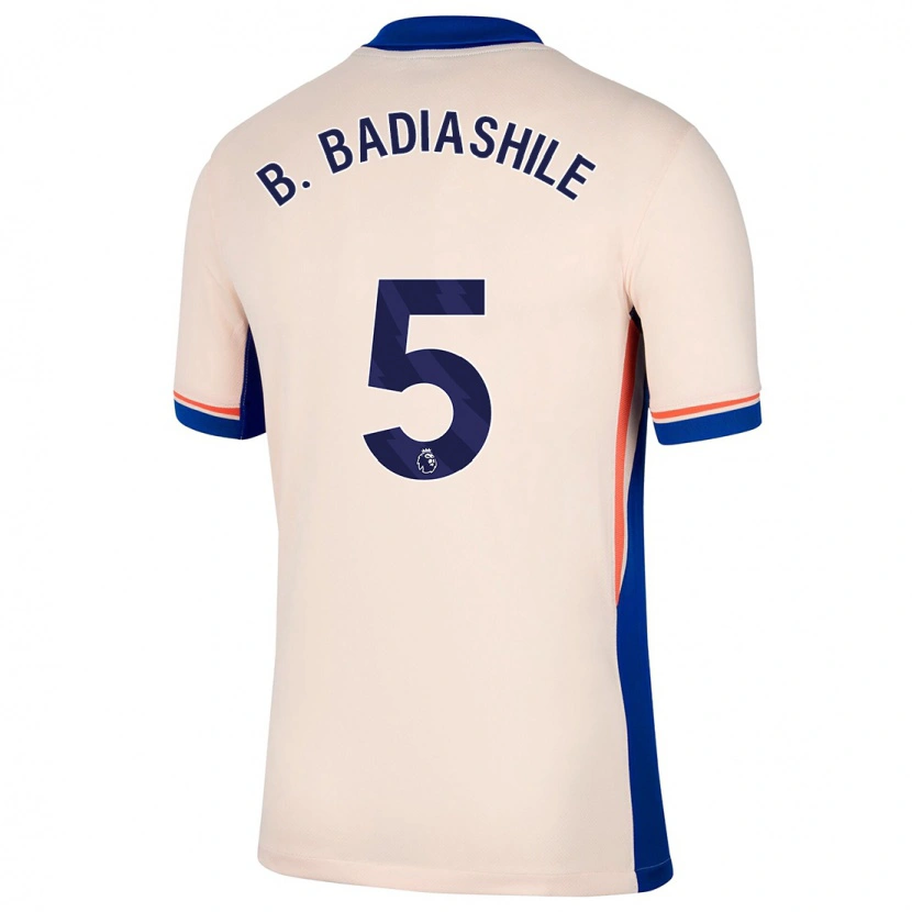Danxen Heren Benoît Badiashile #5 Lichtbeige Uitshirt Uittenue 2024/25 T-Shirt