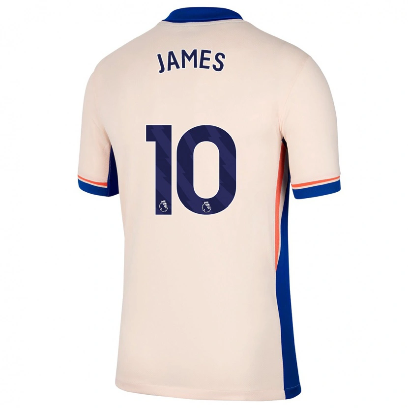 Danxen Heren Lauren James #10 Lichtbeige Uitshirt Uittenue 2024/25 T-Shirt