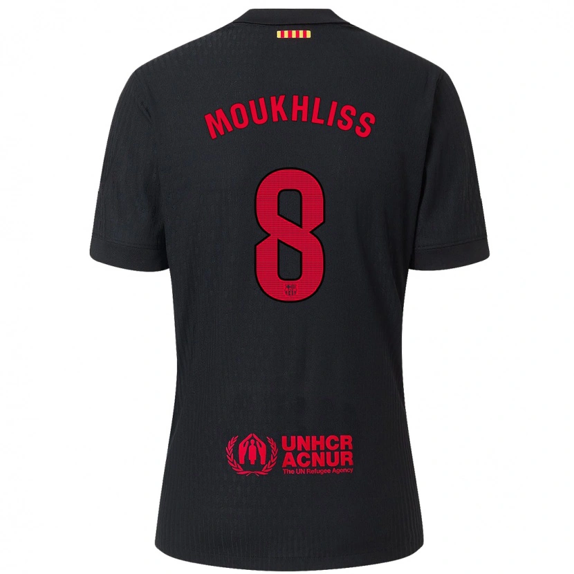 Danxen Heren Moha Moukhliss #8 Zwart Rood Uitshirt Uittenue 2024/25 T-Shirt