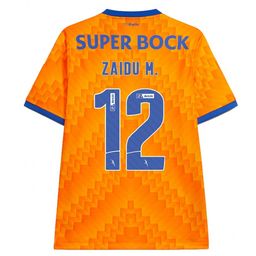 Danxen Heren Zaidu #12 Oranje Uitshirt Uittenue 2024/25 T-Shirt