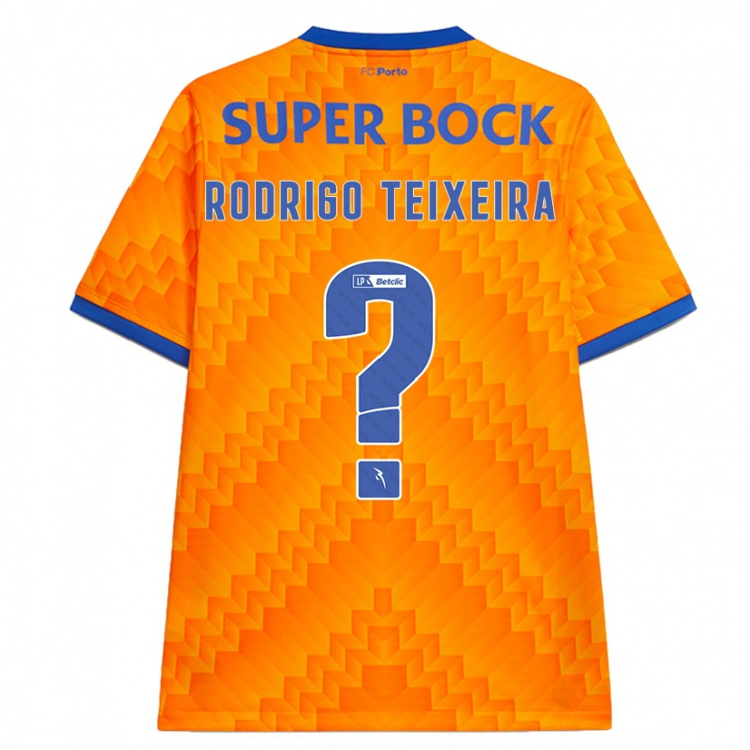 Danxen Heren Rodrigo Teixeira #0 Oranje Uitshirt Uittenue 2024/25 T-Shirt