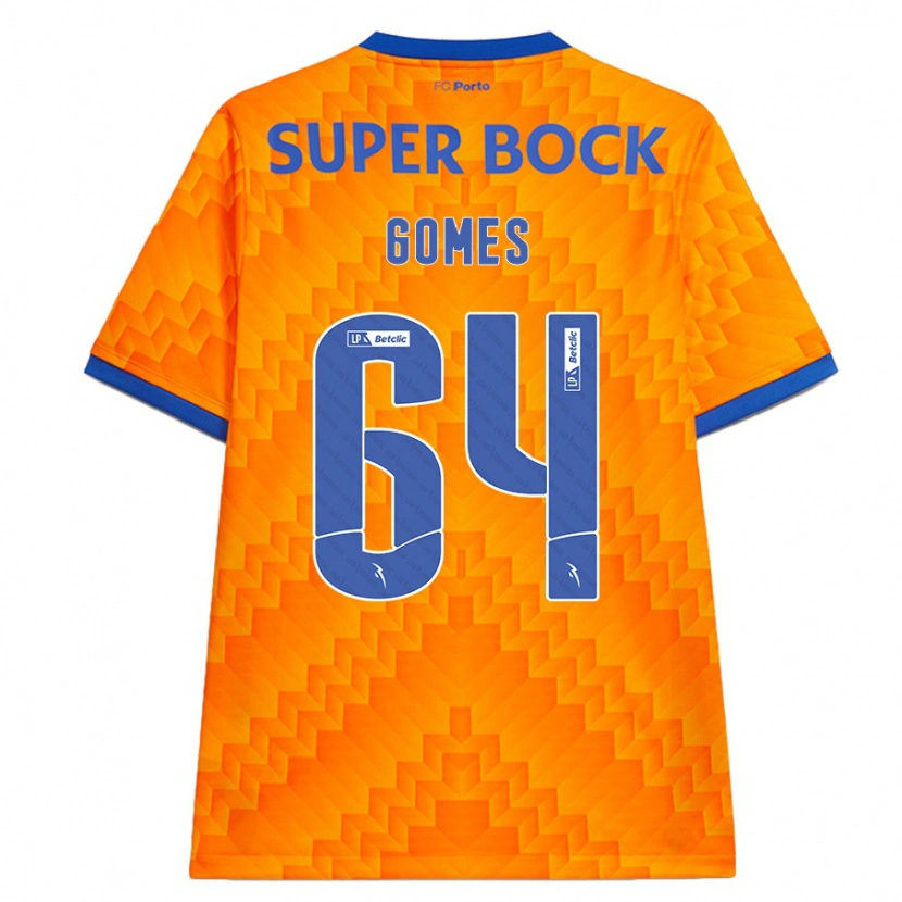 Danxen Heren Luís Gomes #64 Oranje Uitshirt Uittenue 2024/25 T-Shirt