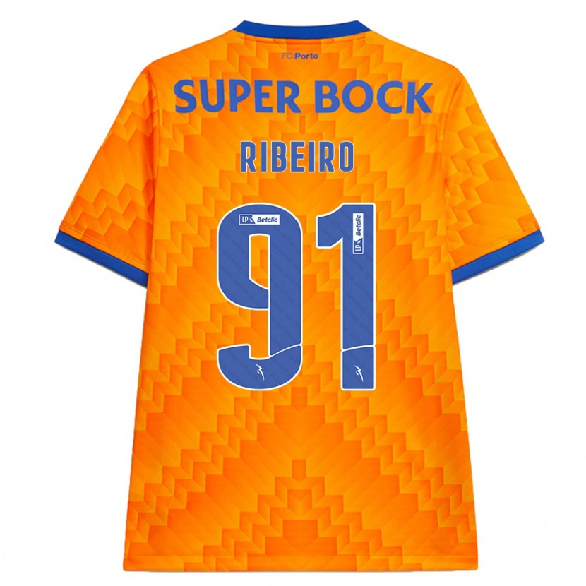 Danxen Heren Gonçalo Ribeiro #91 Oranje Uitshirt Uittenue 2024/25 T-Shirt