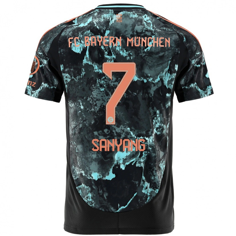 Danxen Heren Mamin Sanyang #7 Zwart Uitshirt Uittenue 2024/25 T-Shirt