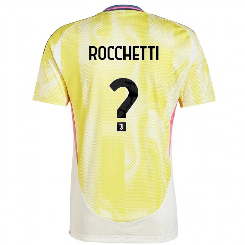 Danxen Heren Edoardo Rocchetti #0 Zonnig Geel Uitshirt Uittenue 2024/25 T-Shirt