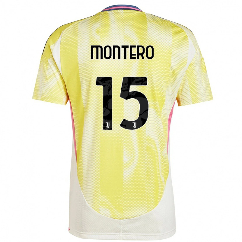 Danxen Heren Alfonso Montero #15 Zonnig Geel Uitshirt Uittenue 2024/25 T-Shirt