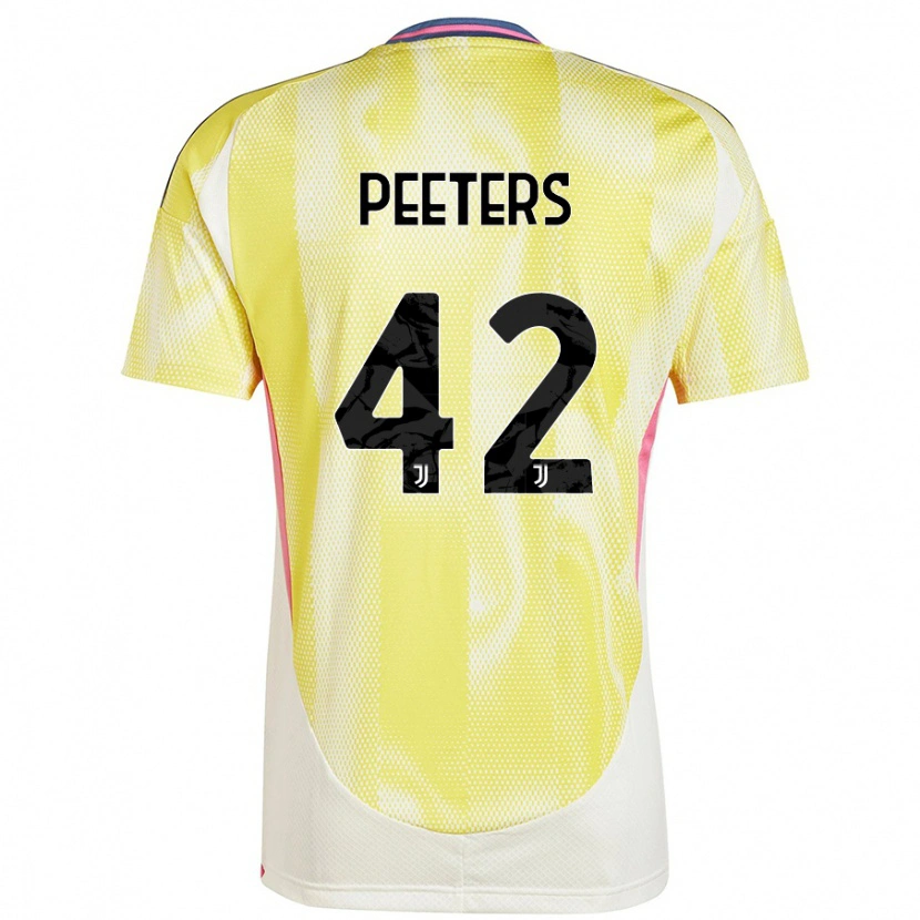 Danxen Heren Daouda Peeters #42 Zonnig Geel Uitshirt Uittenue 2024/25 T-Shirt