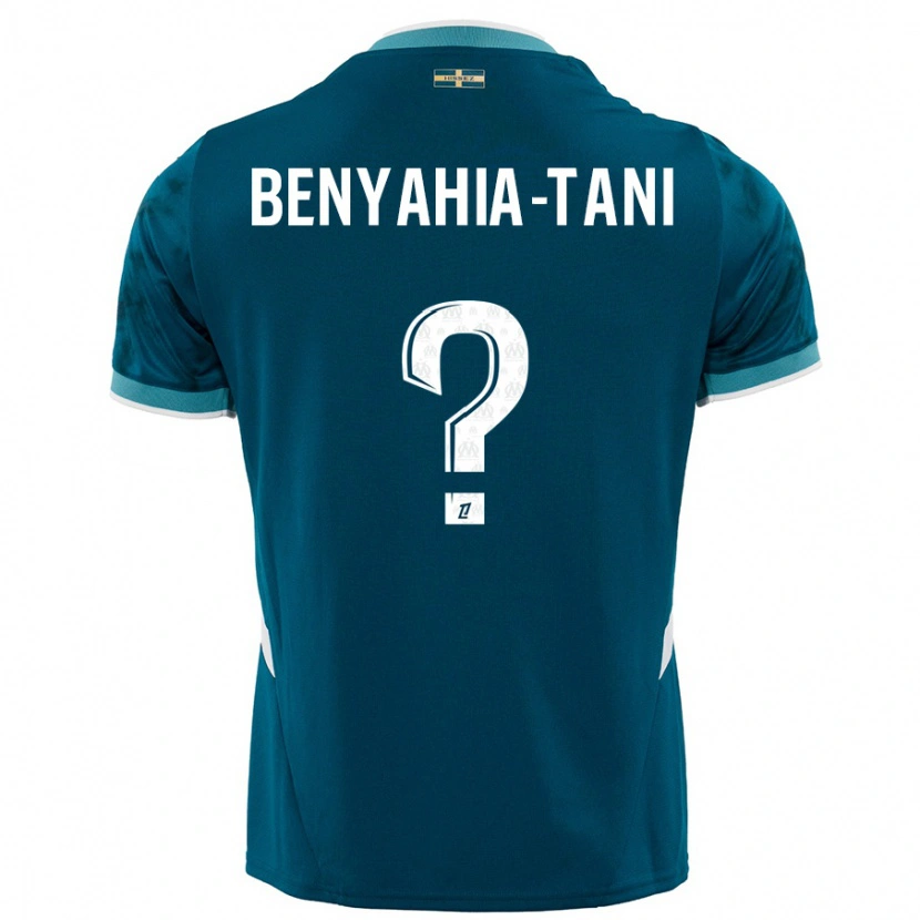 Danxen Heren Aylan Benyahia-Tani #0 Turkoois Blauw Uitshirt Uittenue 2024/25 T-Shirt