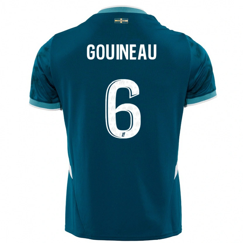 Danxen Heren Coline Gouineau #6 Turkoois Blauw Uitshirt Uittenue 2024/25 T-Shirt