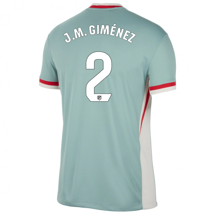 Danxen Heren José María Giménez #2 Lichtbeige Blauw Uitshirt Uittenue 2024/25 T-Shirt