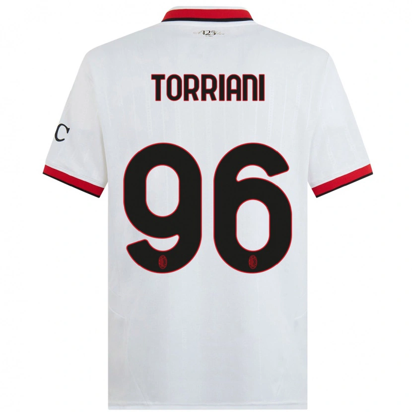 Danxen Heren Lorenzo Torriani #96 Wit Zwart Rood Uitshirt Uittenue 2024/25 T-Shirt