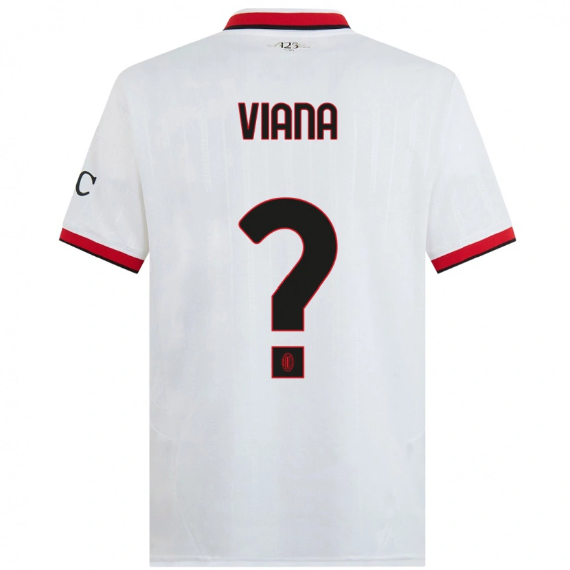 Danxen Heren Viana Seedorf #0 Wit Zwart Rood Uitshirt Uittenue 2024/25 T-Shirt