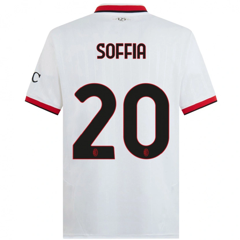 Danxen Heren Angelica Soffia #20 Wit Zwart Rood Uitshirt Uittenue 2024/25 T-Shirt