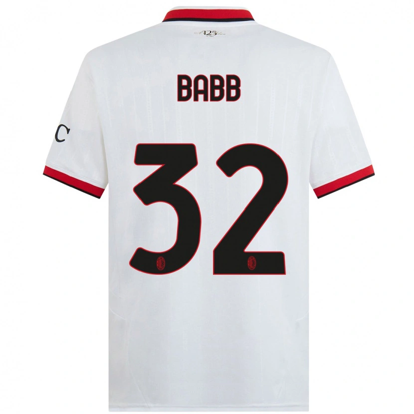 Danxen Heren Selena Babb #32 Wit Zwart Rood Uitshirt Uittenue 2024/25 T-Shirt