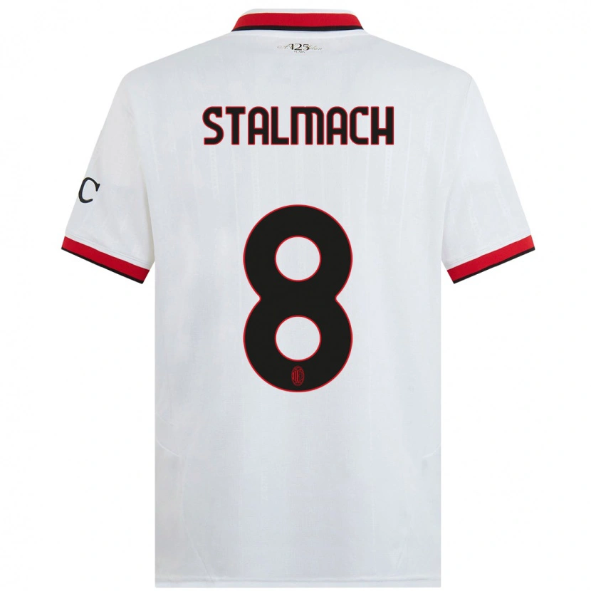 Danxen Heren Dariusz Stalmach #8 Wit Zwart Rood Uitshirt Uittenue 2024/25 T-Shirt