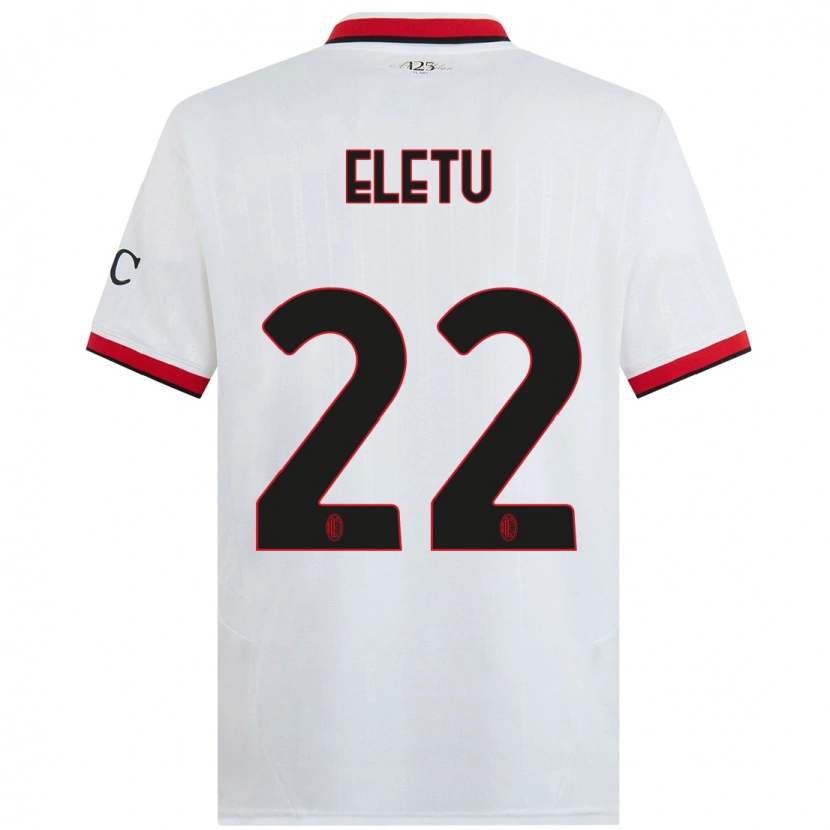 Danxen Heren Victor Eletu #22 Wit Zwart Rood Uitshirt Uittenue 2024/25 T-Shirt