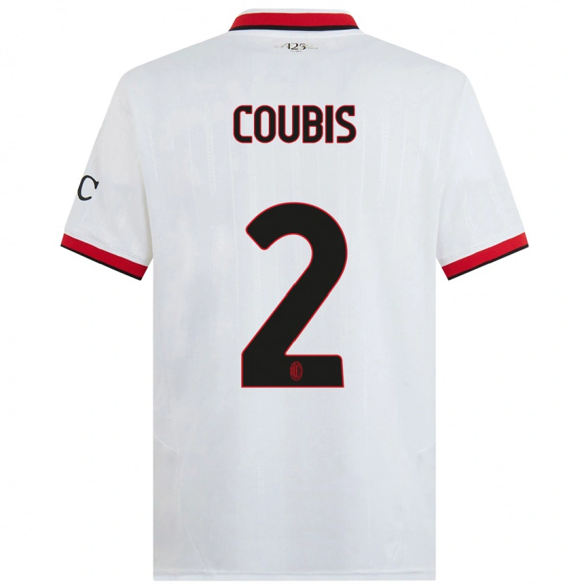 Danxen Heren Andrei Coubis #2 Wit Zwart Rood Uitshirt Uittenue 2024/25 T-Shirt