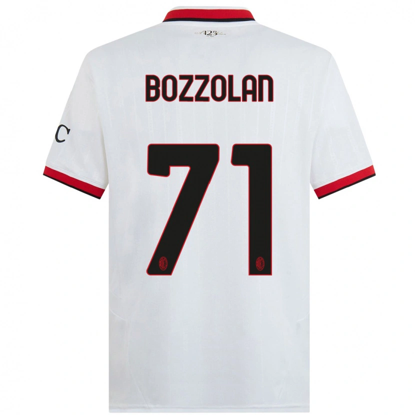 Danxen Heren Andrea Bozzolan #71 Wit Zwart Rood Uitshirt Uittenue 2024/25 T-Shirt