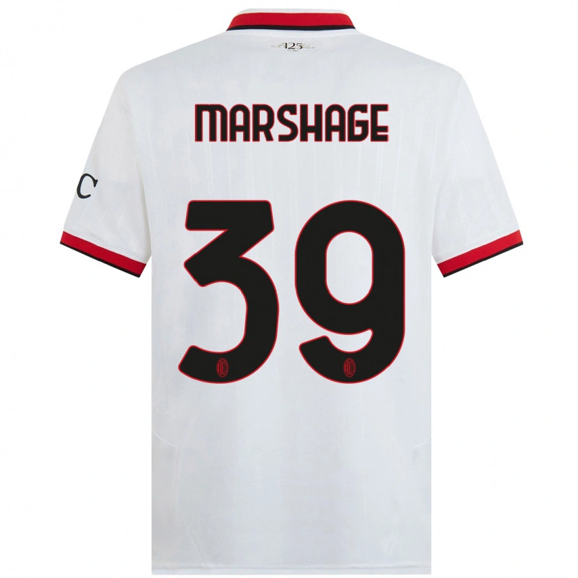 Danxen Heren Wilgot Marshage #39 Wit Zwart Rood Uitshirt Uittenue 2024/25 T-Shirt