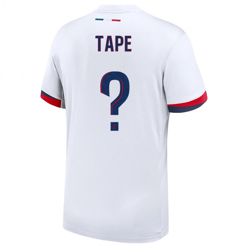 Danxen Heren Axel Tape #0 Wit Blauw Rood Uitshirt Uittenue 2024/25 T-Shirt