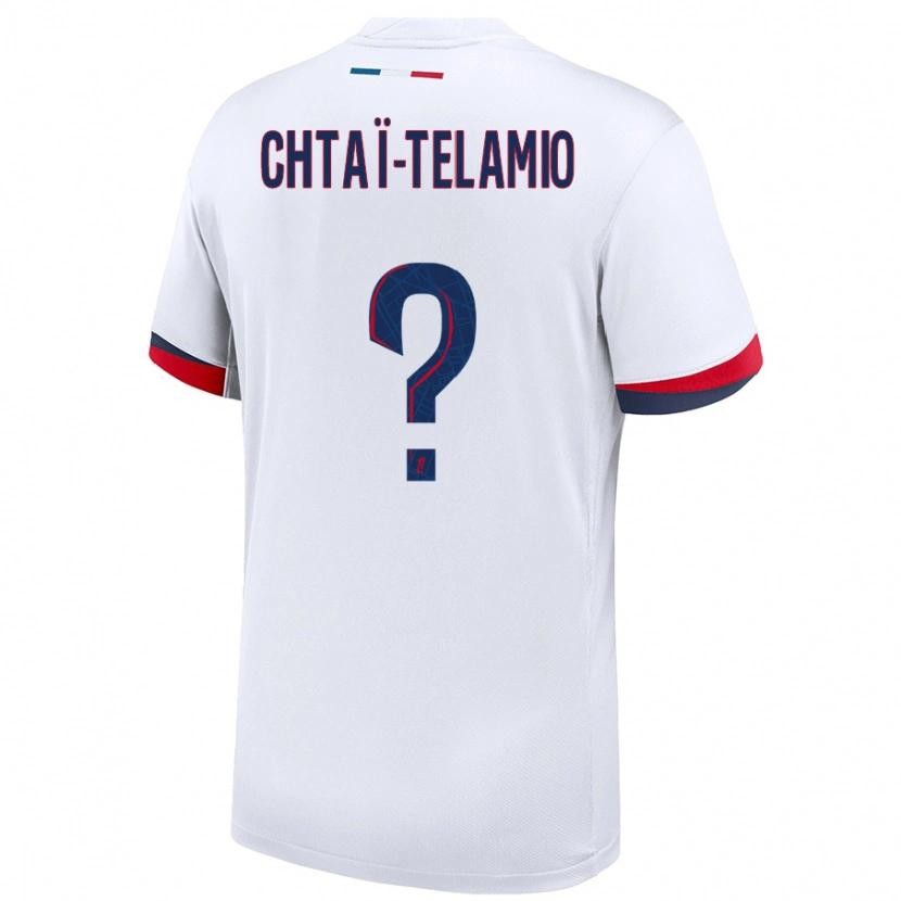 Danxen Heren Zayon Chtaï-Telamio #0 Wit Blauw Rood Uitshirt Uittenue 2024/25 T-Shirt