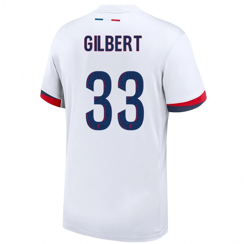 Danxen Heren Tara Elimbi Gilbert #33 Wit Blauw Rood Uitshirt Uittenue 2024/25 T-Shirt