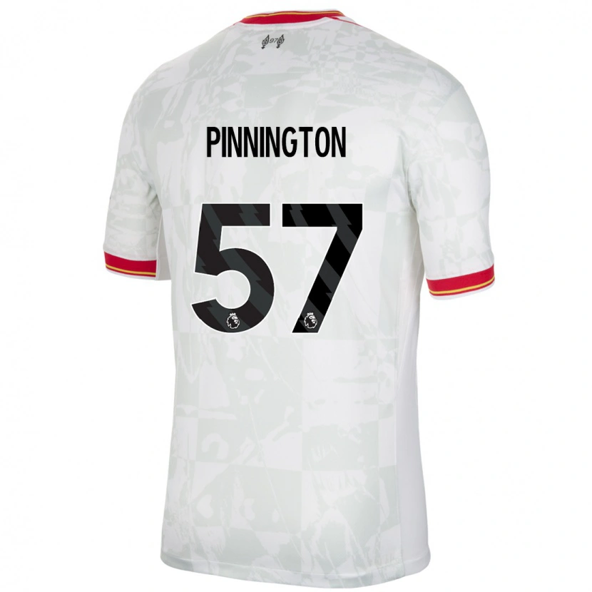 Danxen Heren Carter Pinnington #57 Wit Rood Zwart Thuisshirt Derde Tenue 2024/25 T-Shirt