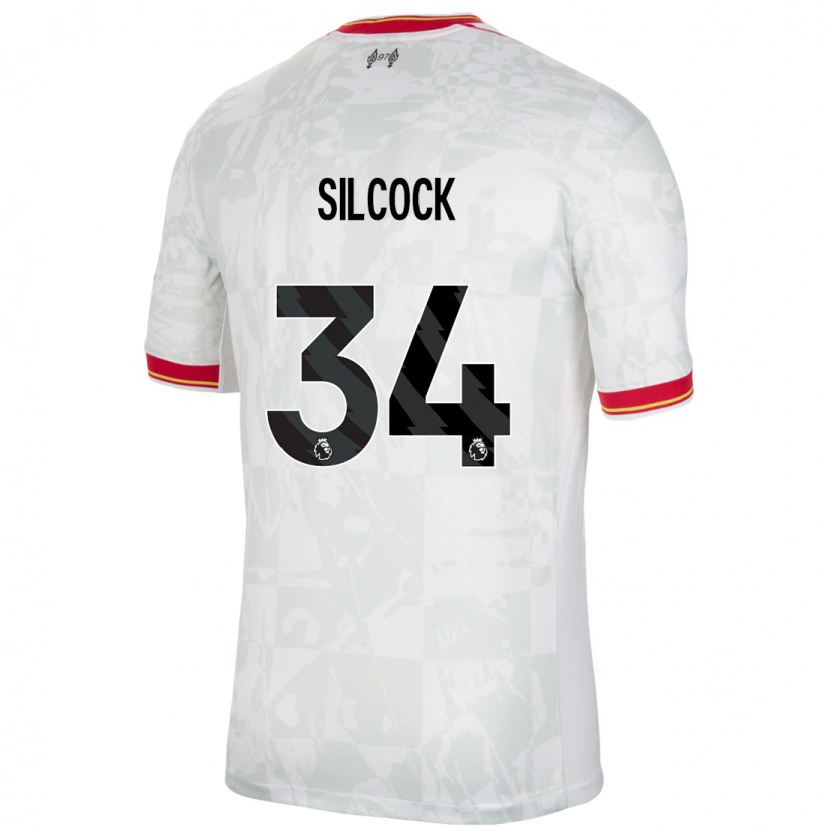 Danxen Heren Hannah Silcock #34 Wit Rood Zwart Thuisshirt Derde Tenue 2024/25 T-Shirt