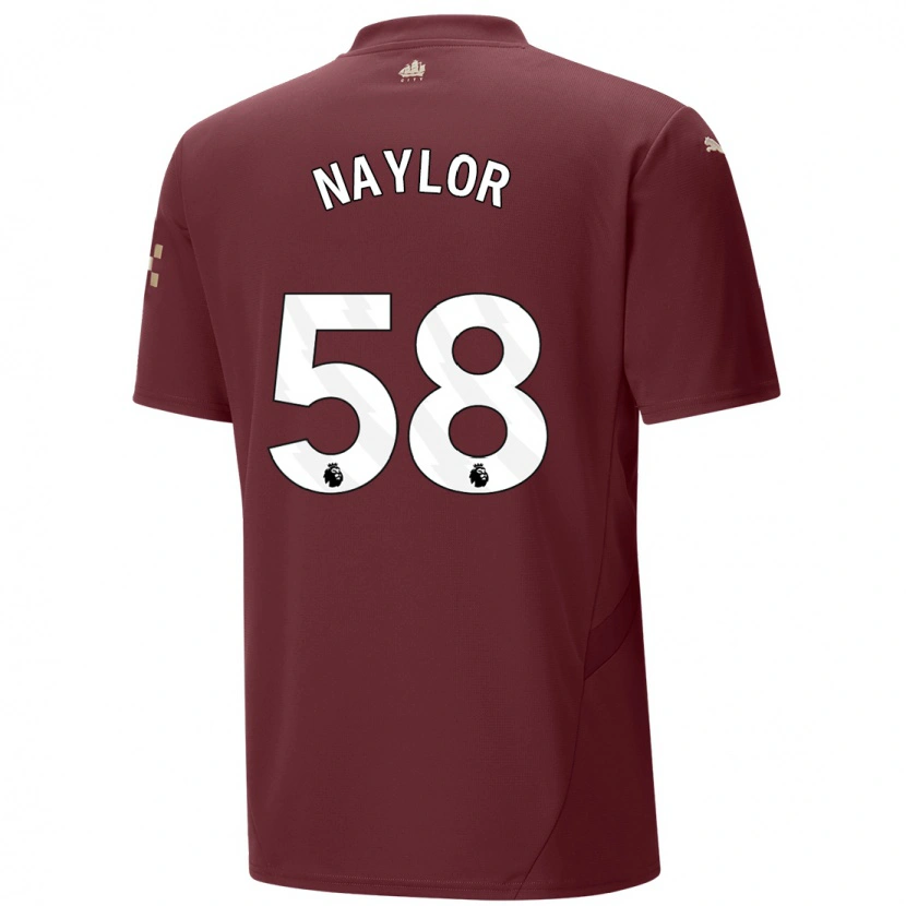 Danxen Heren Seb Naylor #58 Kastanjebruin Thuisshirt Derde Tenue 2024/25 T-Shirt