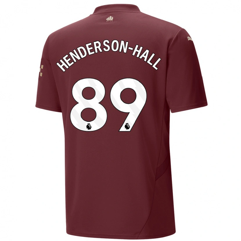 Danxen Heren Matty Henderson-Hall #89 Kastanjebruin Thuisshirt Derde Tenue 2024/25 T-Shirt