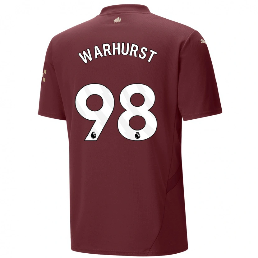 Danxen Heren Matty Warhurst #98 Kastanjebruin Thuisshirt Derde Tenue 2024/25 T-Shirt