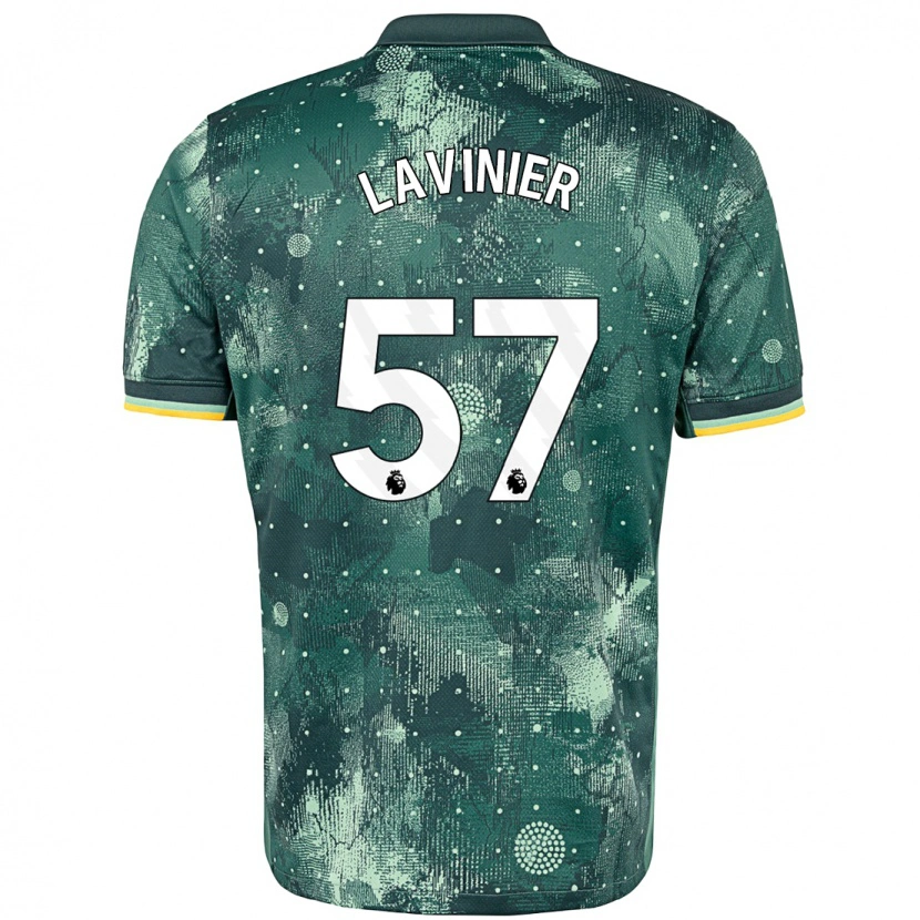 Danxen Heren Marcel Lavinier #57 Muntgroen Thuisshirt Derde Tenue 2024/25 T-Shirt