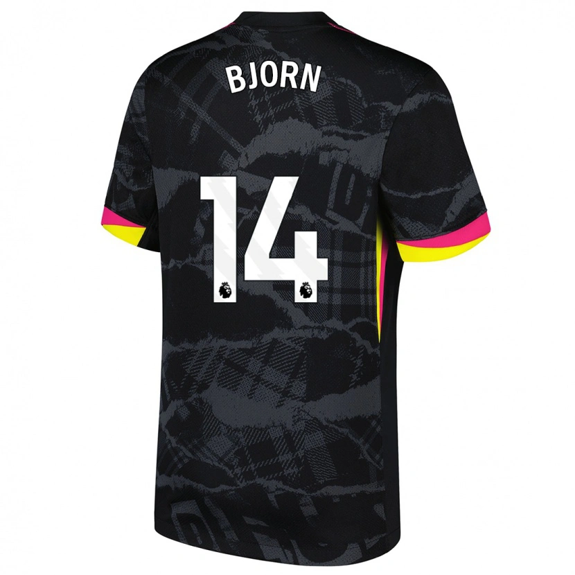 Danxen Heren Nathalie Björn #14 Zwartroze Thuisshirt Derde Tenue 2024/25 T-Shirt