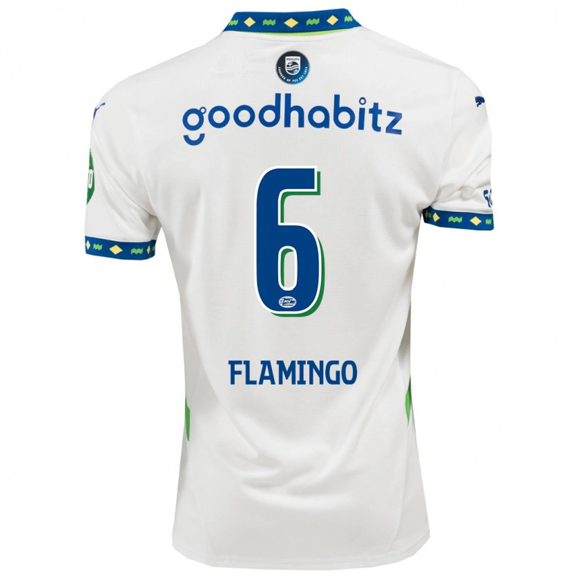 Danxen Heren Ryan Flamingo #6 Wit Donkerblauw Thuisshirt Derde Tenue 2024/25 T-Shirt